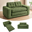 Advwin Folding Sofa Bed  Fold Out Corduroy Sleeper Couch