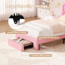 Advwin LED Velvet Bed Frame w/ Adjustable Headboard King Single