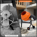 Advwin 70L Electric Concrete Mixer with Wheel & Stand