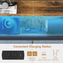 Advwin Storage Headboard Upholstered with Charging Station