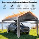 Advwin Carport Replacement Canopy Cover with 4 Leg Panels