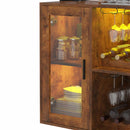 Advwin Sideboard Buffet Cabinet with LED Lights