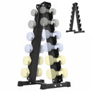 Advwin 6-Tier Heavy-Duty A-Frame Dumbbell Rack