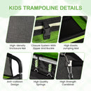 Advwin Trampoline for Kids with Basketball Hoop & Swing
