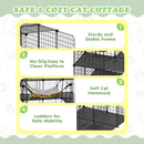 Advwin Cat Enclosures DIY Pet Kennels Playpen for 1-6 Cats