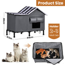 Advwin Weatherproof Outdoor Elevated Cat House