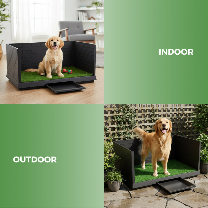 Advwin Dog Potty with Pee Baffle 76cm x 50cm