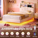 Advwin King Single Velvet Floating Bed Frame