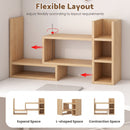 Advwin Adjustable Desktop Bookshelf Organizer