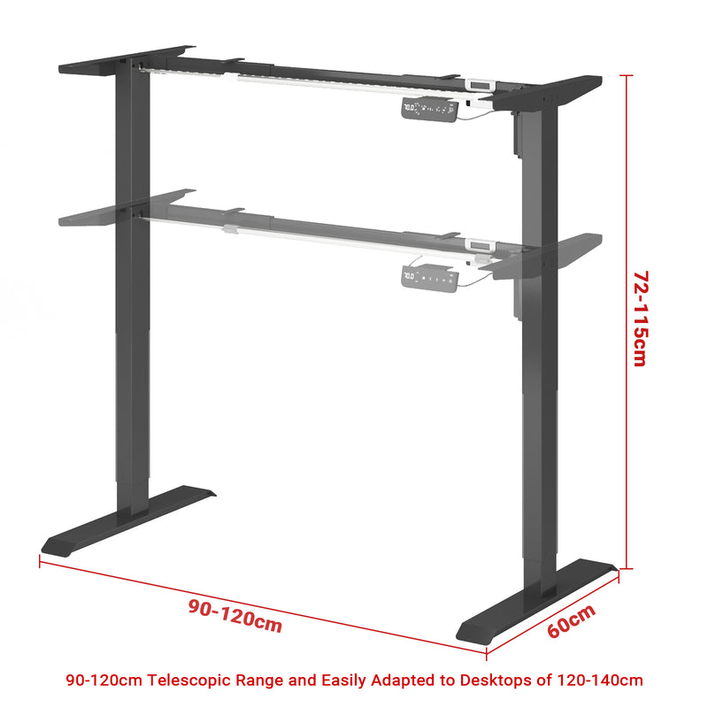 Advwin Standing Desk Frame Electric Adjustable Height