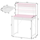Advwin 80cm Small Desk w/ Monitor Stand & Pegboard