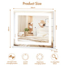 Advwin Makeup Mirror with LED Lights 58x46cm