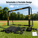 Advwin 2.4m × 1.6m Soccer Goal w/ Foam Safety Padding