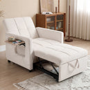 Advwin 3 in 1 Convertible Sofa Bed Velvet Sleeper Chair (Pre-Order)