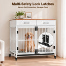 Advwin Dog Crate Furniture with Drawers & Removable Tray