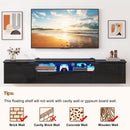 Advwin 160cm Wall-Mounted TV Stand with LED Light