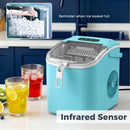 Advwin 12KG Self-Cleaning Ice Makers with Handle Green