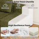 Advwin 340cm 4 Seater Sofa Convertible L Shaped Sofa Green (Pre-Order)