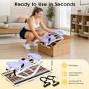 Advwin Side-To-Side Mini Stepper with Resistance Cords & Mat