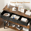 Advwin Narrow Console Table with Drawers