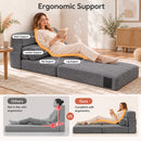 Advwin 3-in-1 Modular Folding Sofa Bed Corduroy