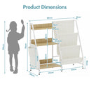 Advwin 3-Tier 2-in-1 Kids Bookshelf