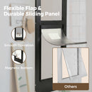 Advwin Aluminum Doggy Door Black Large