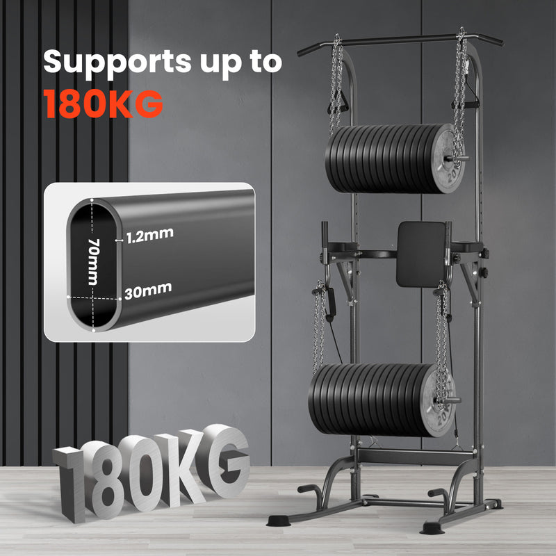 Advwin Pull Up Station Adjust Home Gym Power Tower