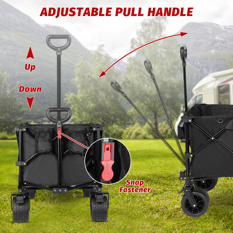 Advwin 200L Collapsible Folding Wagon Outdoor Trailer