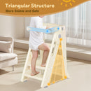 Advwin Adjustable Kids Step Stool with Safety Rail