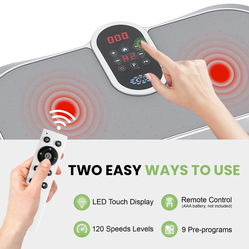 Advwin Vibration Plate Exercise Machine with Heat Therapy