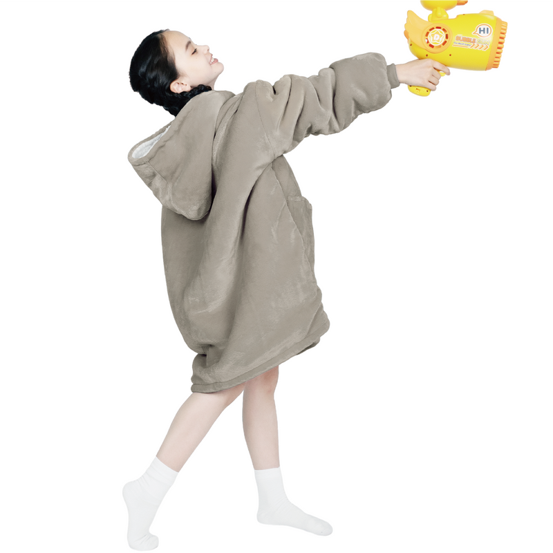 Advwin Oversized Sherpa Wearable Blanket Hoodie Kids