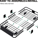 Advwin Roof Rack Basket with Cargo Net