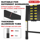 Advwin 3.8m Portable Aluminum Telescoping Ladder