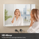 Advwin 3 Door Bathroom Mirror Cabinet Wall Mounted White