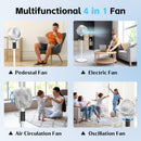 Advwin Pedestal Fan 3D Oscillating Height Adjustable