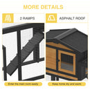 Advwin Rabbit Hutch Wooden Chicken Coop