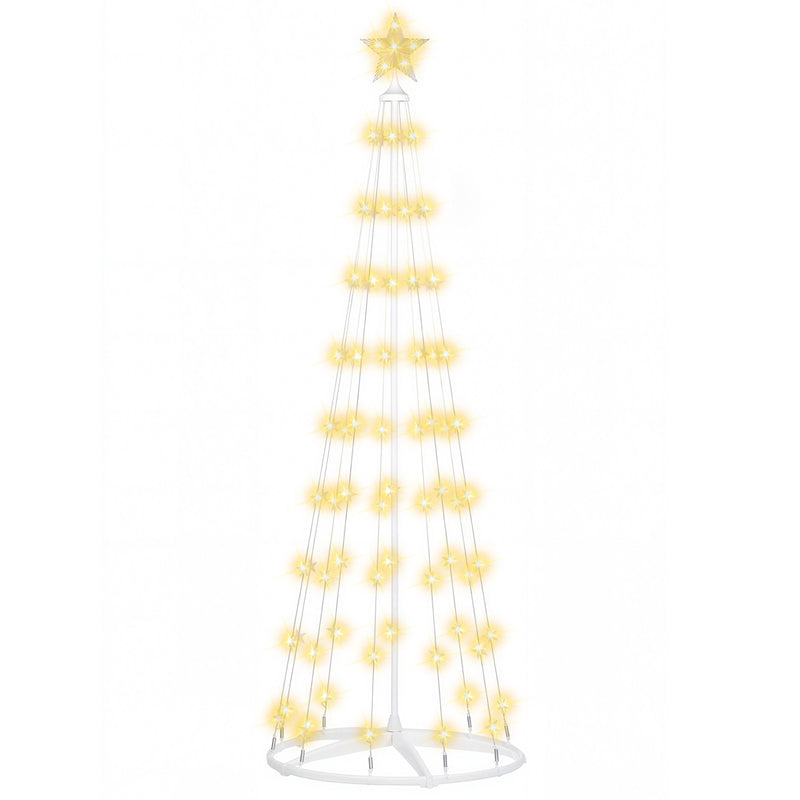 Advwin 204cm Christmas Cone Tree Lights with LED Lights