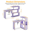 Advwin Manicure Table with Dust Collector Rotating Reversible