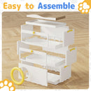 Advwin 4 in 1 Plastic Cat House with Scratching Board