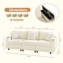 Advwin Corduroy Modular Sofa with Storage 256cm (Pre-Order)