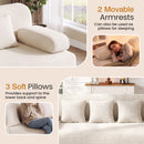 Advwin 2 in 1 Convertible Sofa Bed 3-Seater Futon Couch