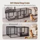 Advwin 8-Panel Heavy Duty Metal Dog Crate