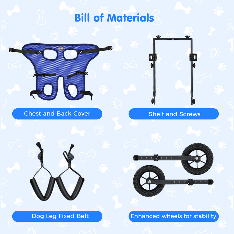 Advwin Small Dog Wheelchair for Disabled Pets