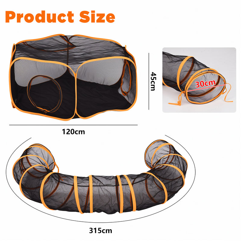 Advwin Outdoor Cat Enclosures Playground with Storage Bag