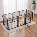 Advwin 8-Panel Heavy Duty Metal Dog Crate