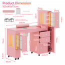 Advwin Manicure Table w/ Dust Collector LED Light