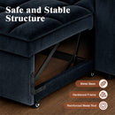 Advwin 3-in-1 Velvet Convertible Sofa Bed