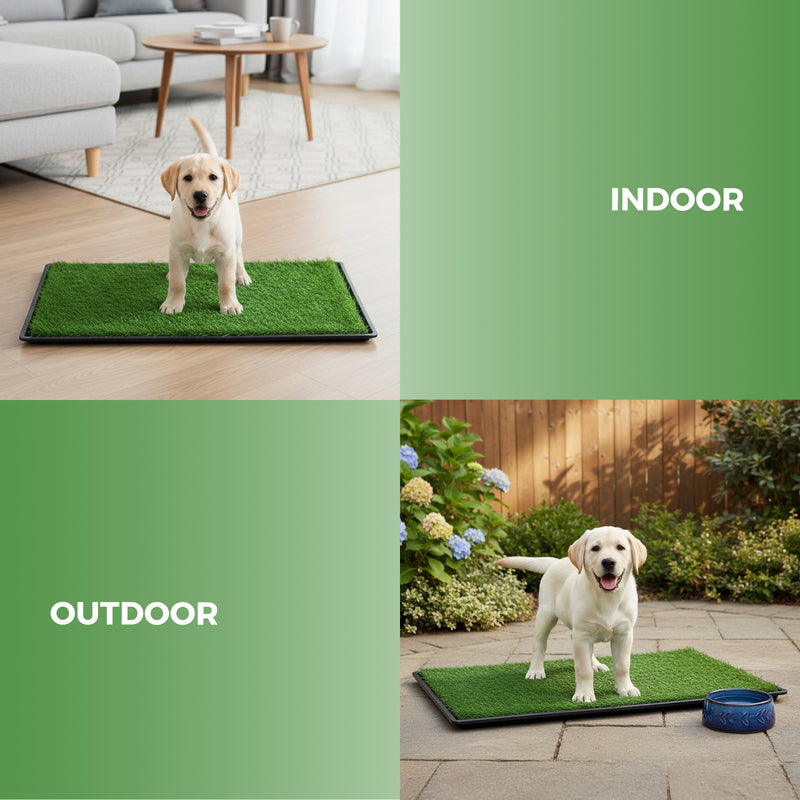 Advwin Large Dog Grass Toilet with Tray