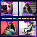 Advwin Gaming Chair with 12 RGB LED Lights Black